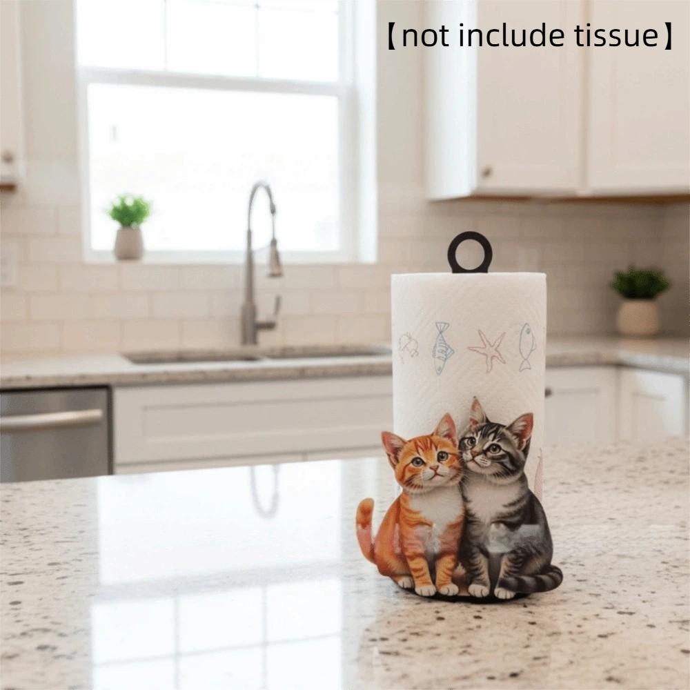 Rabbit Roll Paper Towel Holder Fruits Tissue Storage Rack Vertical Napkins Rack  Countertop