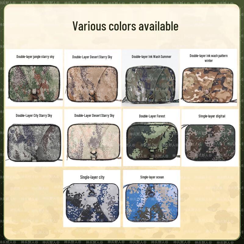 Outdoor Portable Camouflage Hanging Toiletry Bag