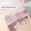 Women Flowers Panties Mesh Mid-Rise Briefs Breathable Skin Friendly Underpants Plus Size Stretch Underwear
