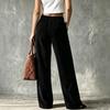 Women's Casual Loose Fit Wide Leg Pants Color Trousers for Everyday Wear