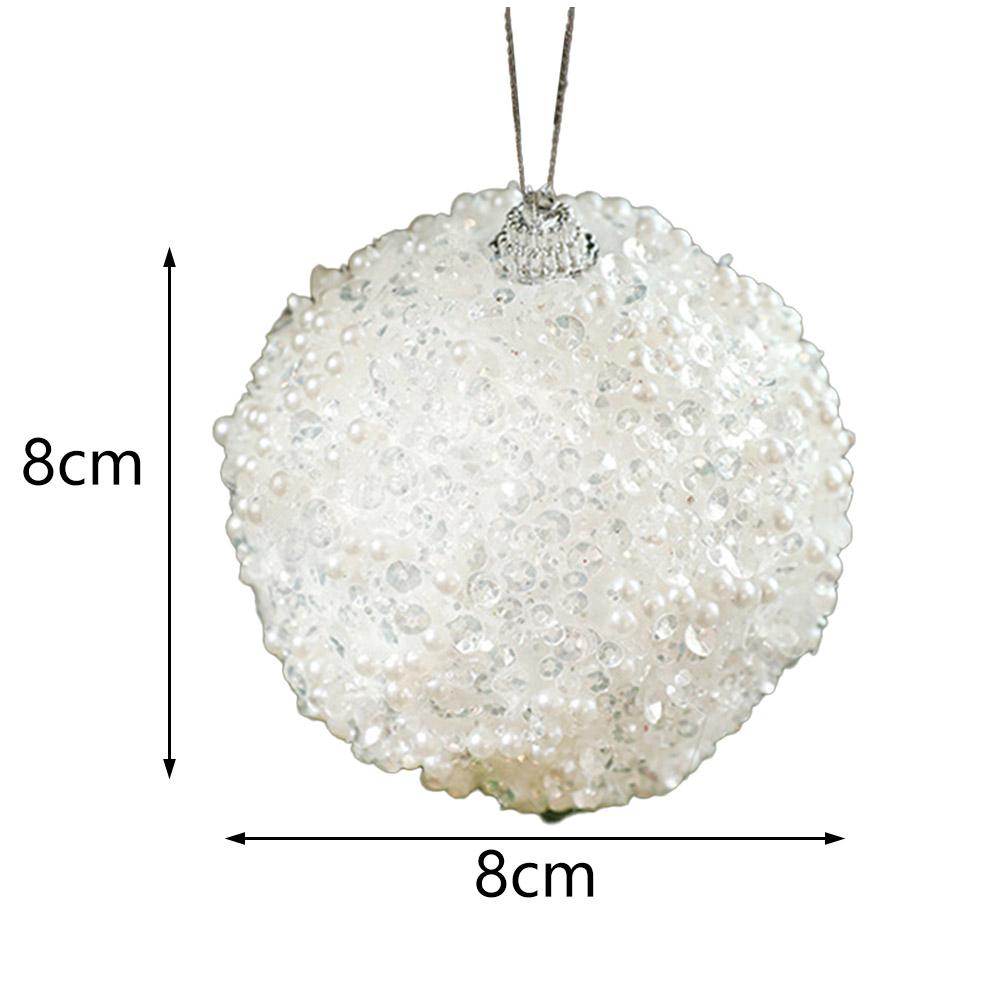 

Красочные небьющиеся шары для рождественских елок и центральных украшений стола белый