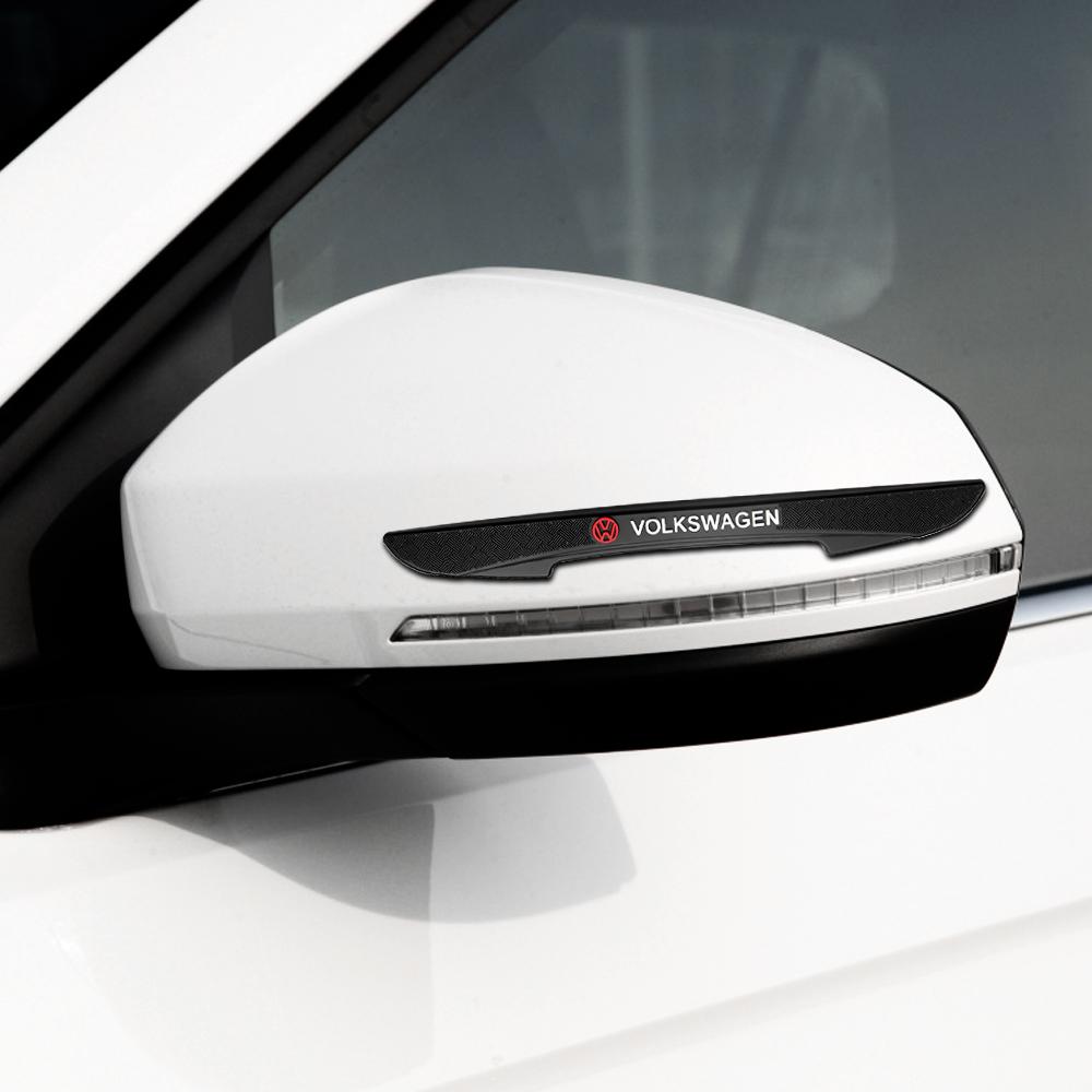 Hot New 4pcs Rubber Car Door Edge Protector Stickers Anti Collision Strips For VW Volkswagen Polo Golf CC GTI Tiguan Passat