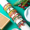 New Bracelet 3 Pairs/Pack Christmas Christmas Tree Old Snowman Beaded Combination Bracelet