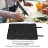 20 Slots Chef Knife Roll Bag Multifunctional Waterproof Knives Holder with Pockets Kitchen Tools Portable Home Kitchen Travel