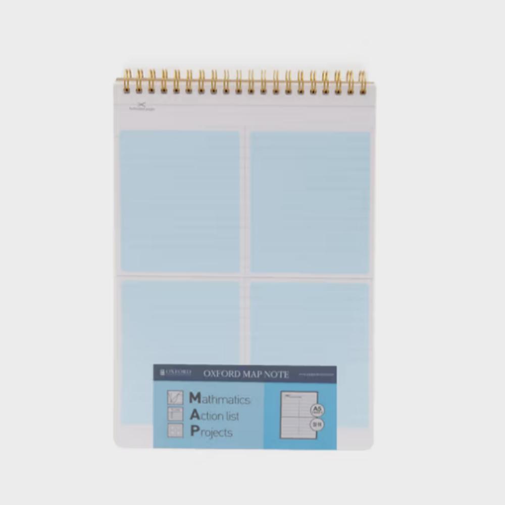 A5 lined Up-Binded Math Notebook (80g x 120 sheets)