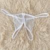 Low Waist Bow Mesh Lace Panties Hollow Lace Underpants Breathable Thin Belt Thong  Women