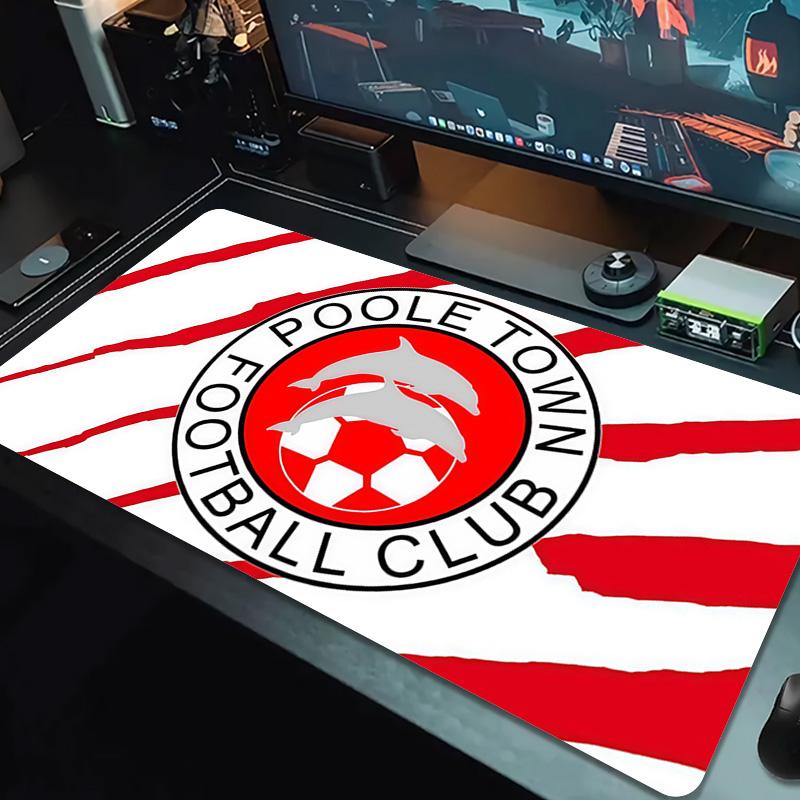 Poole Town Football Club Print  Cushion Non-slip Laptop Tablet Big Mousepad XXL Mat Mini PC Playmat With Lock Edge