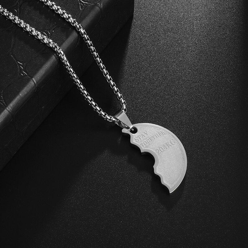 Collana da Uomo con Doppia Medaglietta Rettangolare in Acciaio Inossidabile, Ciondolo Medaglietta Militare in Acciaio Titanio, Gioielli Militari da Uomo