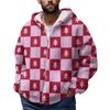 Men'S Winter Zipper Hooded Fleece Sweatshirt With Patch Pocket Casual Jacket