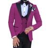 Plus Size Men's White Three-Piece Suit for Weddings and Business