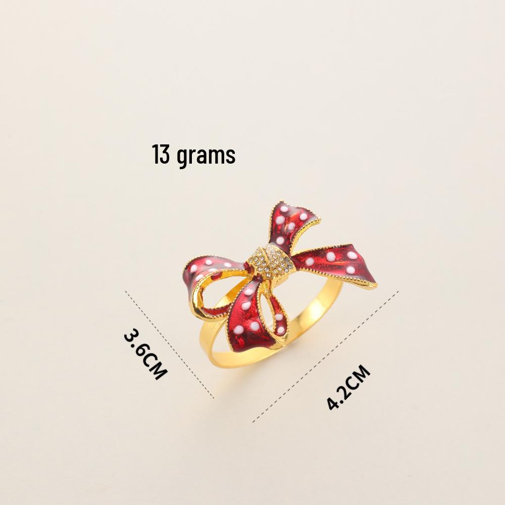 Cross-Border Christmas Napkin Rings: Tree, Reindeer, Wreath, Bells, Candy Cane, Snowflake Hotel Decorations