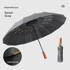 Dual-Use Automatic Umbrella for Men & Women: Sun & Rain Protection with black glue sunshade. Customizable with printed logo, fits two people.