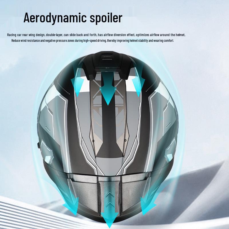 3C Certified Dual Lens Motorcycle Helmet for All Seasons – Unisex, Half and Full Face Options for Winter Riding