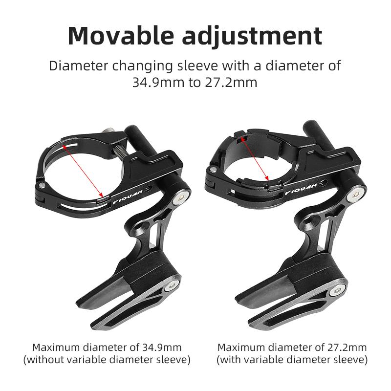 ESLNF MTB Bicycle Chain Guide Drop Catcher 31.8 34.9 Clamp Mount Adjustable for Mountain Gravel Bike Single Disc 1X System