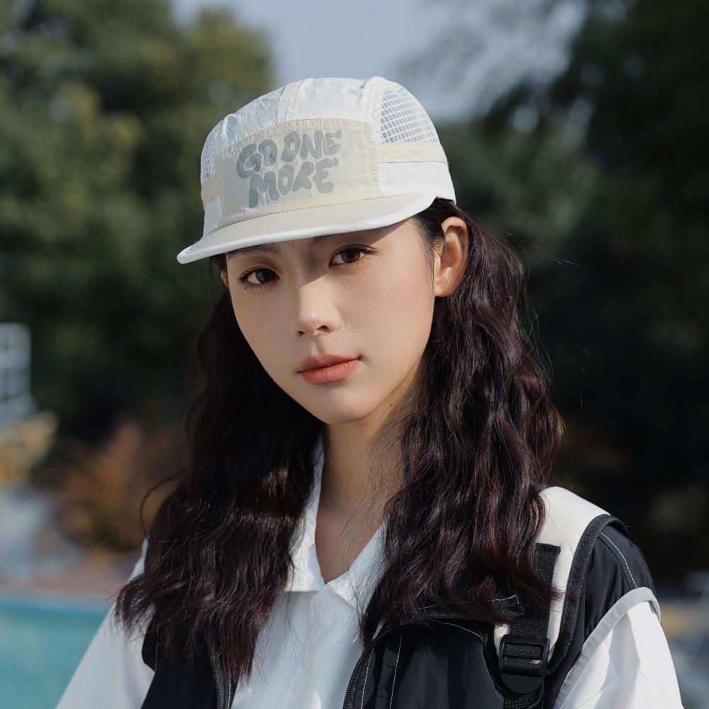 Letter Printing Short Brim Baseball Cap Japanese Style Sun Visor Cap Trend Quick-drying Hat  Unisex