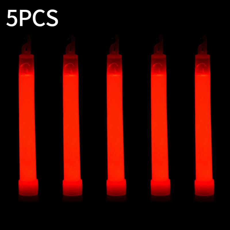 1/5Pcs Glow Sticks with Hook Luminous Fluorescence Light Up Glow in The Dark Club Bar Concert Party Light Sticks Party Props