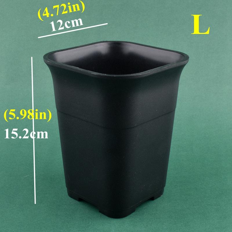 5/10Pcs Thickened Flowerpot High Waist Square Succulent Cactus Root Control Pot Plant Growing Container Garden Flower Planter