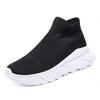 Couple shoes New fly-woven socks shoes Breathable and lightweight one-pedal mesh shoes Casual sports shoes