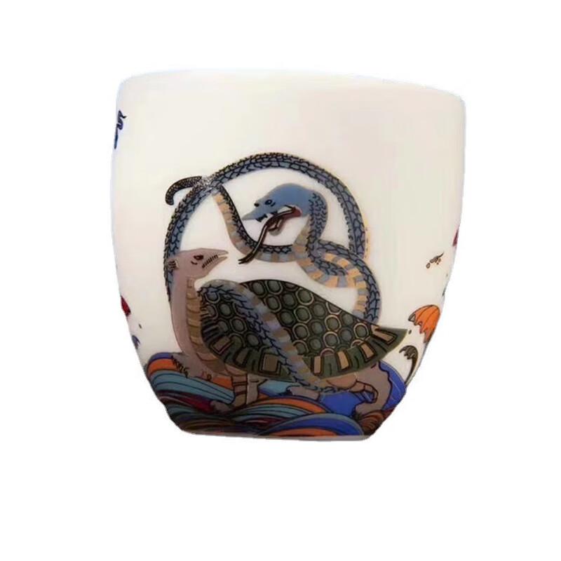 Four Elephants Mutton Fat White Porcelain Master Teacup