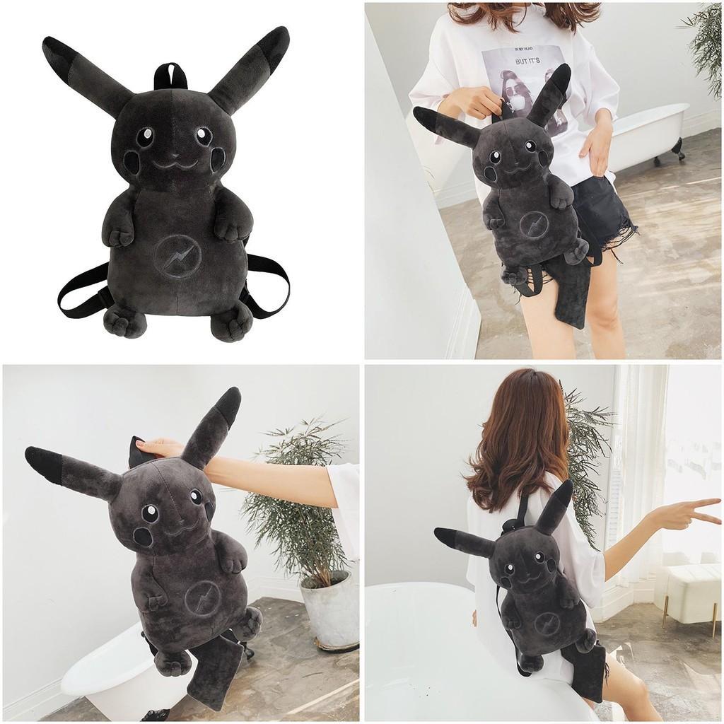 Cute Cartoon Pikachu Plush Backpack For Students