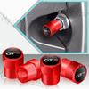 4Pcs/Set GT Logo Emblem Car Wheel Tire Valve Cap Tyre Rim Stem Airdust Waterproof Covers For n333 208 308 3008 301 508 GT RCZ 333n