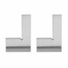 2pcs With Seat Machinist Square Marking Ruler Carbon Steel Engineer Measuring Tool 50x40mm Right Angle Ruler For Engineer