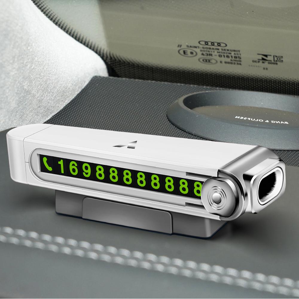 Metall Auto Temporäres Parken Telefonnummer Schild Notfall Zerbrochenes Fenster Für Mitsubishi Ralliart Lancer Outlander ASX Galant
