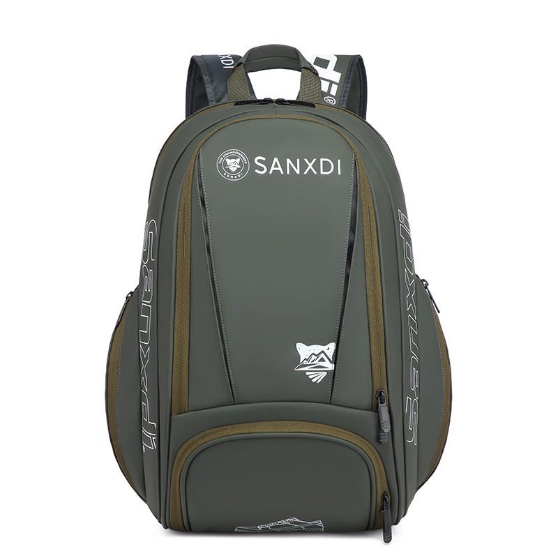 Tennis Badminton Backpack With Separate Shoe Compartment Large Capacity Men Women Sport