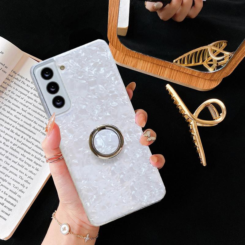

Корпус м якого кільця Dream Shell для Samsung Galaxy S22 S21 A13 A03S A22 A32 A42 A52 A12 Huawei P50 Honor 50 Redmi Note 11 10 iPhone 13 12 Pro Блискуча кришка Samsung Galaxy A31 білий