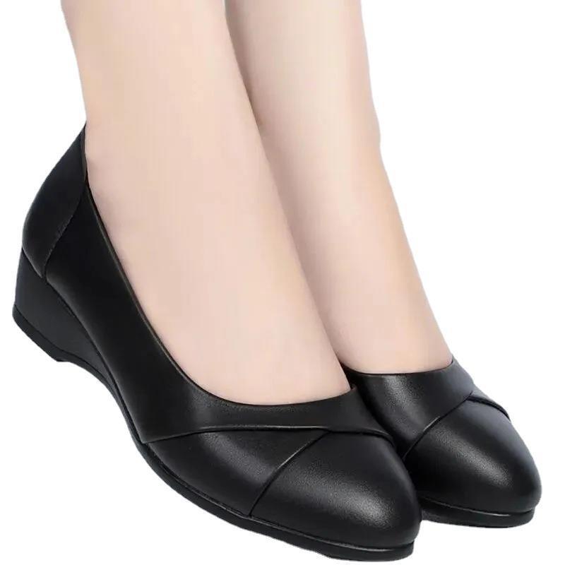New women's leather shoes soft leather non-slip mother shoes soft leather comfortable soft women's shoes