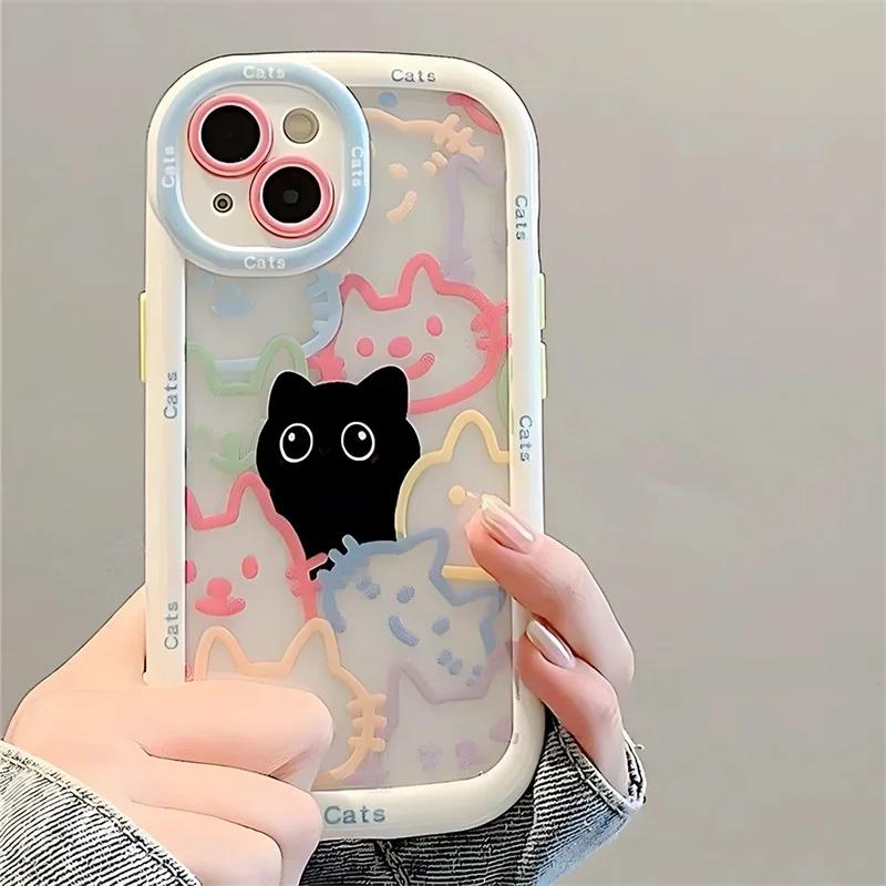 Cute Duck Cat Case For Infinix Hot 50 30i 20 20i 9 Play 10 Lite Note 40 Pro 30 Smart 9 8 7 6 Plus TECNO SPARK 30 10 10C ITEL RS4