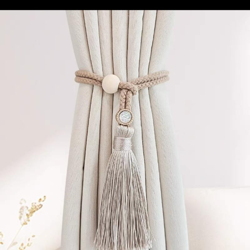

Прості Шторні Підв язки в Стилі Легкої Розкоші, Пара Плетених Мотузок з Бахромою для Зберігання, Пряжки для Штор, Декор для Дому