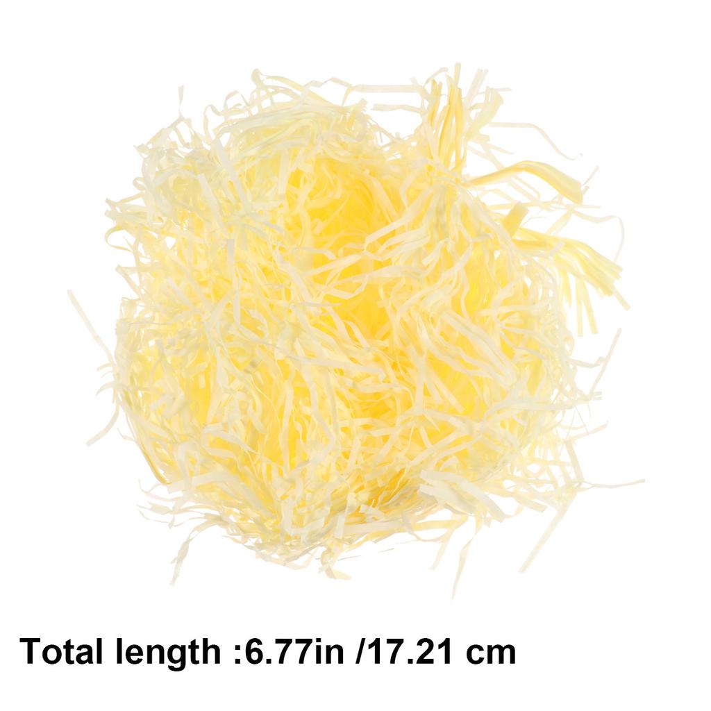 5 Packungen Raffia-Gras zerkleinertes Papier Filament Kreative Geschenkbox Füllpapier Beige Partyzubehör Verpackungsbox Zubehör