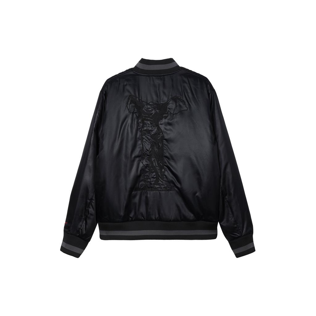 Nike Alphabet Pattern Single-Breasted Warm Long-Sleeve Jacket Men Jacket Black DQ6204-045