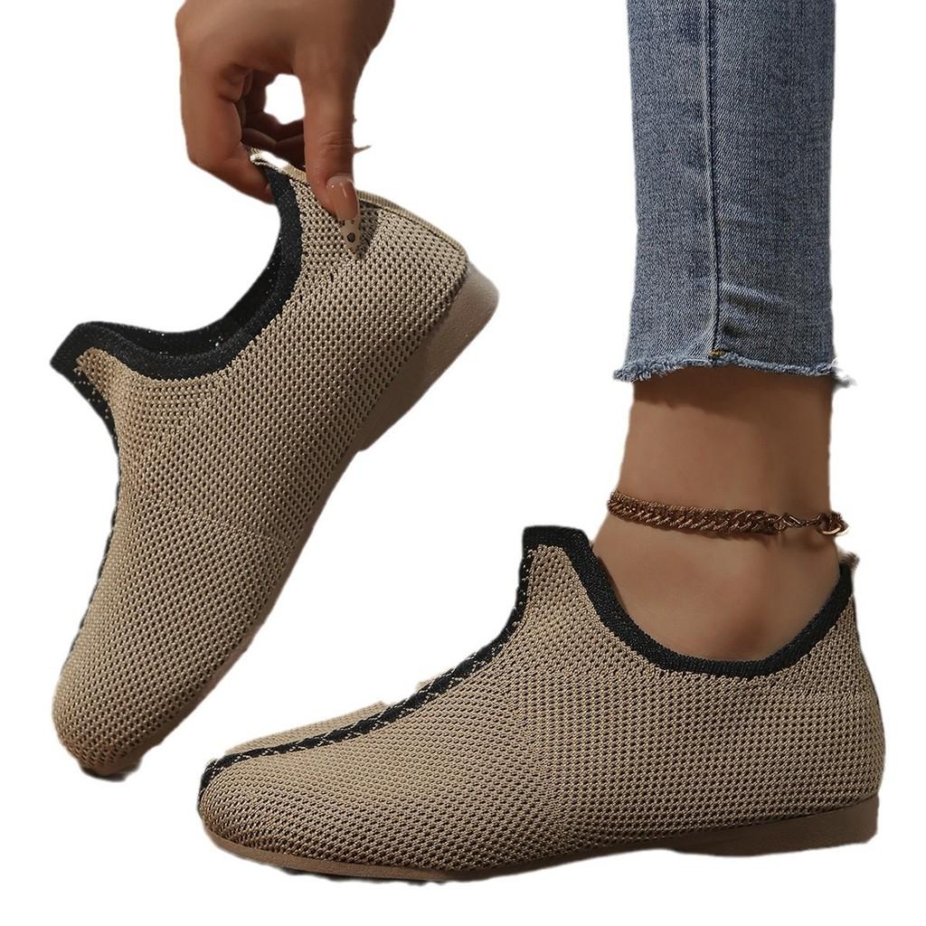 Stylish Colorful Round Toe Woven Flat Shoes For Women Perfect For Casual Spring Summers