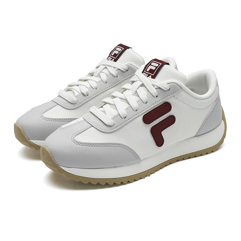 FILA 1970 Roaming Shoes Retro Fashion Versatile Sports Breathable Lightweight Low-Top Casual Shoes Women sneaker White Gray F12W531114FSA