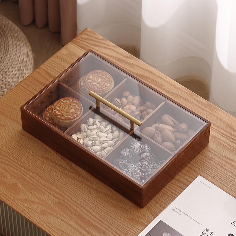 RuHan Chinese Solid Wood Snack Serving Tray