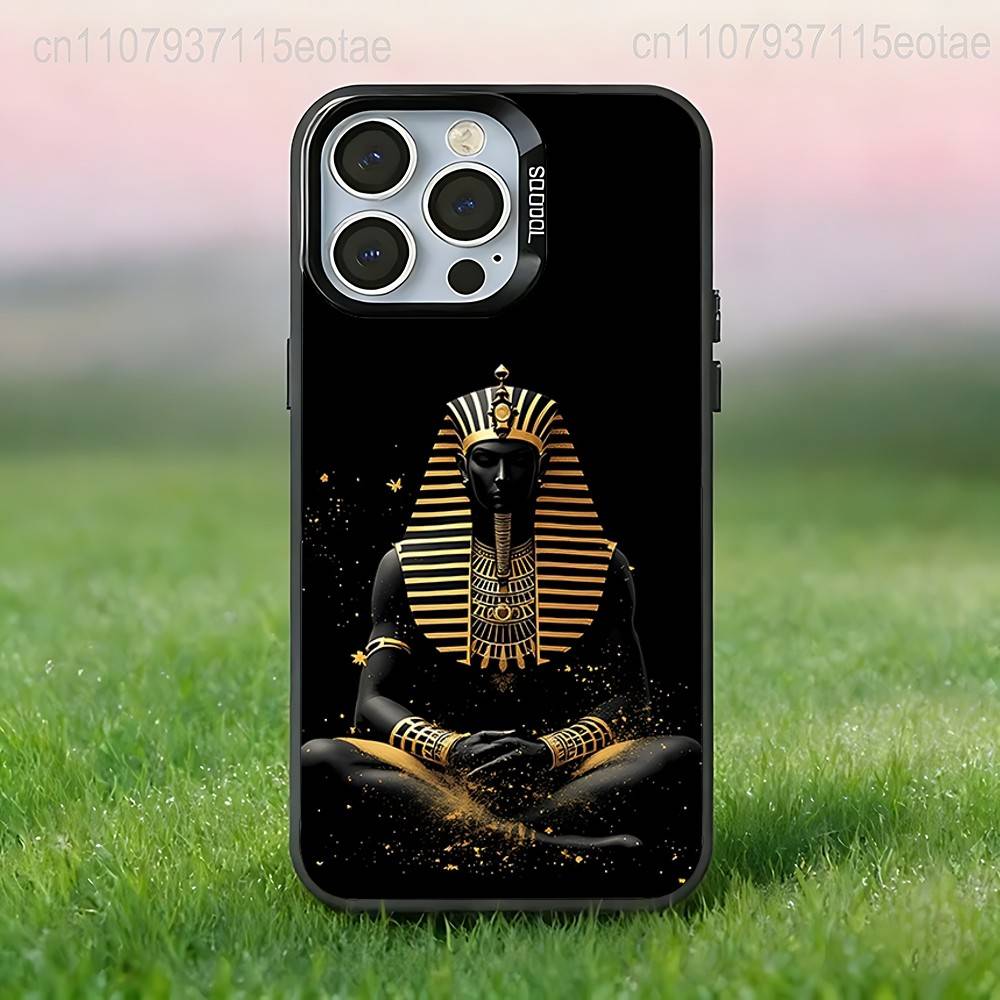 A-Ancient Art Egypt COOL Phone Case For iPhone 17,16,15,14,13,12,11,Pro,Max,Plus,E,Air,Mini Black Tpu IMD Cover