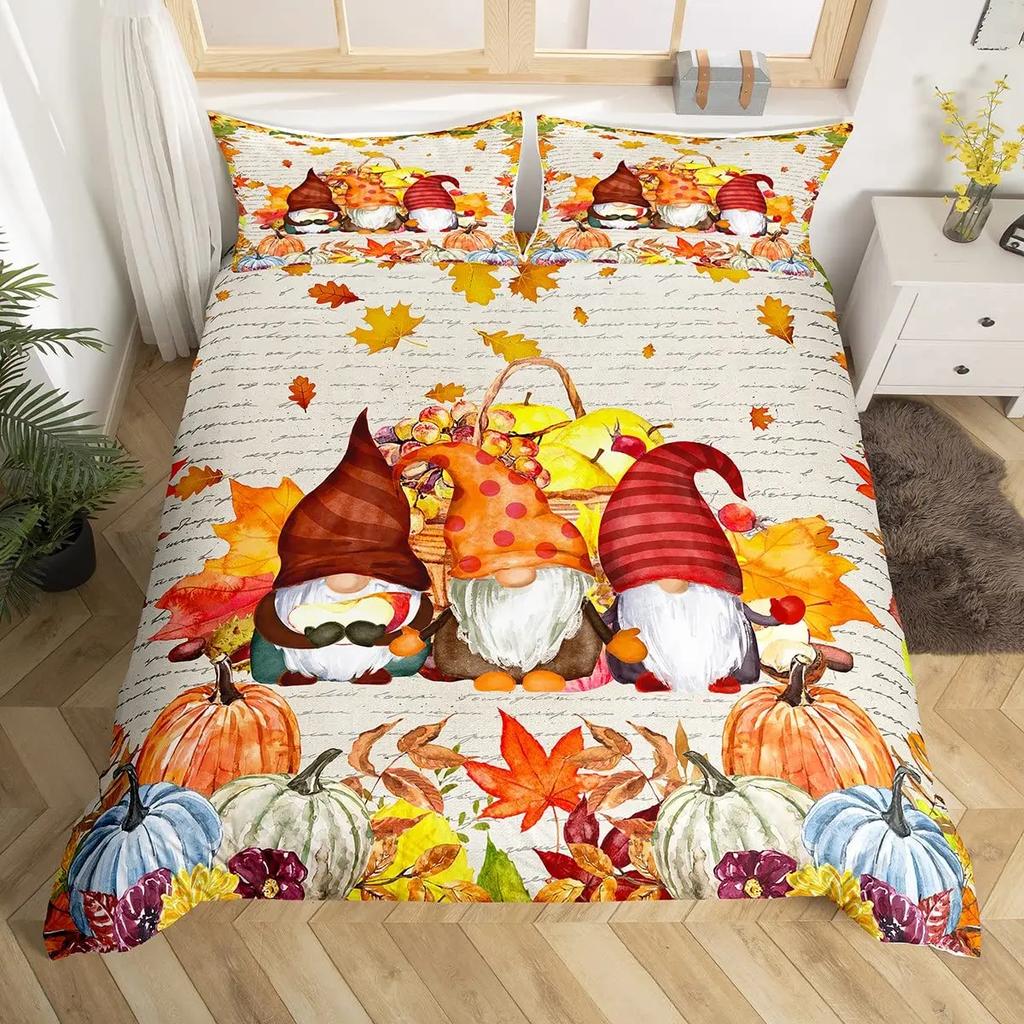 Tre of Life Soft Duvet Cover Set, Maple Tre Beding Sets,Gothic Nature Branch Warm Comforter Cover Red Tre Comfortable Quilt Cover King-Sized Dimension