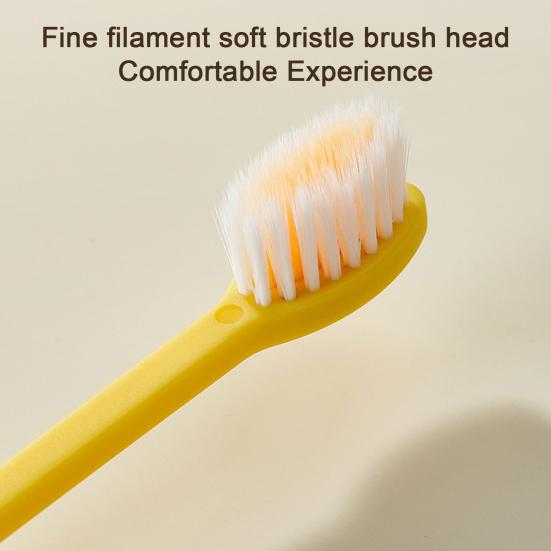 Student Toothbrush with Dust-Proof Storage Bristle Sensitive Gums Tube Soft Compact Portable Travel Toothbrush