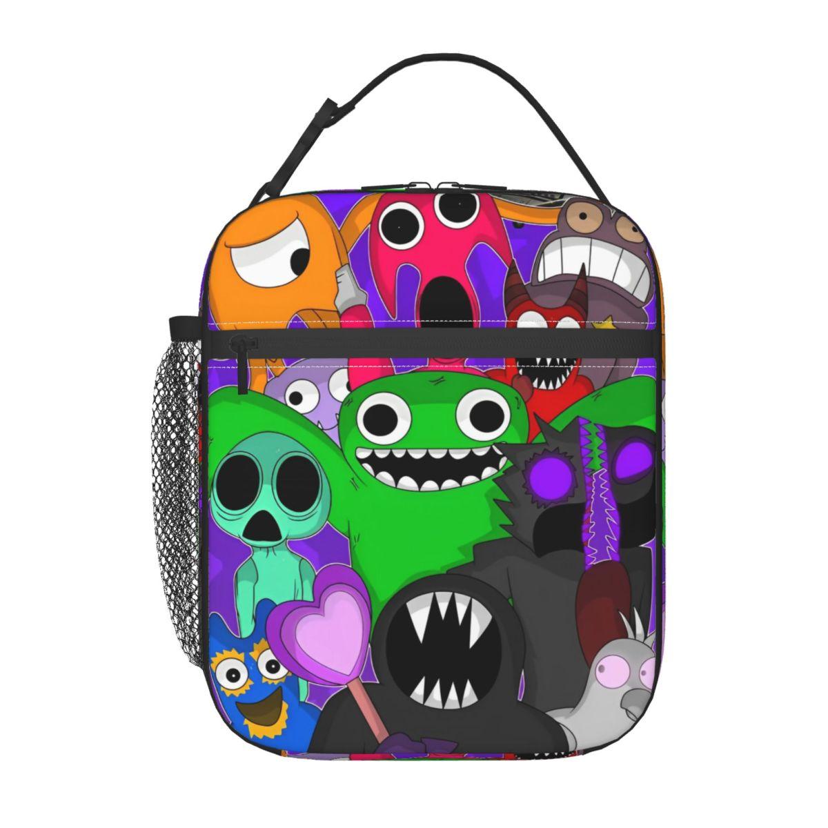 Garten Of Banban Horror Game Thermal Insulated Lunch Bags for Travel Reusable Food Bag Cooler Thermal Lunch Box One Size