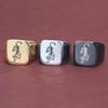 Retro European-American Style 18MM Laser Engraved Tiger Stainless Steel Ring for Women