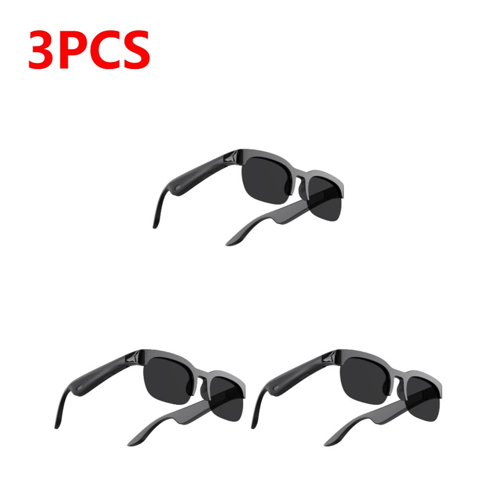 3 In 1 Smart Glasses Men Women WiFi Bluetooth Music Call Translator Sunglasses UV Protection Outdoor Sports Headphones Glasses
