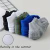 5 Pairs of Padded Spring and Summer Leisure Boat Socks for Men and Women Cotton Breathable Socks