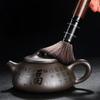 Handmade Yixing Clay Teapot, Raw Ore Old Mud Kung Fu Tea Set, Household Tea Maker, Tea Serving, Baifu Shipiao Black Kettle 200ml
