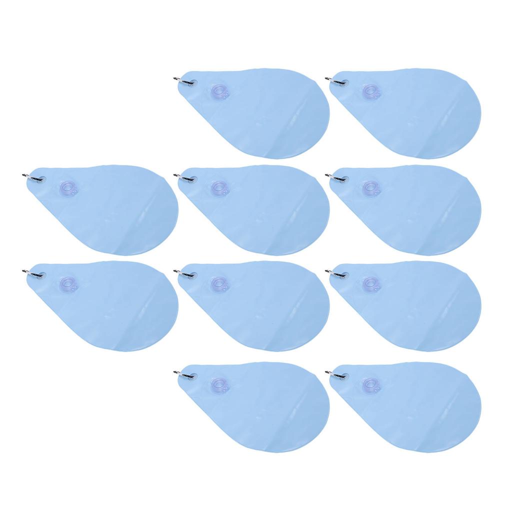 10PCS Pool Cover Weights PVC Water Bags Antifreezing Winter Swimming Pool Cover Hanging Bag for Ground Pools