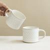 Simple Wind Relief Ceramic Cup Characteristic Mug Coffee Cup Household Water Cup Breakfast Cup Office Cup