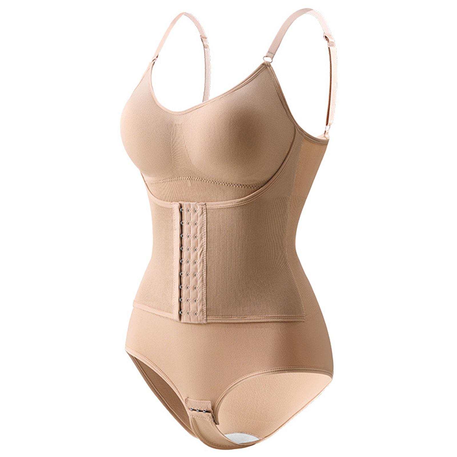 

Боді Shapewear для жінок Контроль живота Формувач тіла Звужувач талії Боді Згладжуючий топ-майка Художній комбінезон XXXXL бежевий