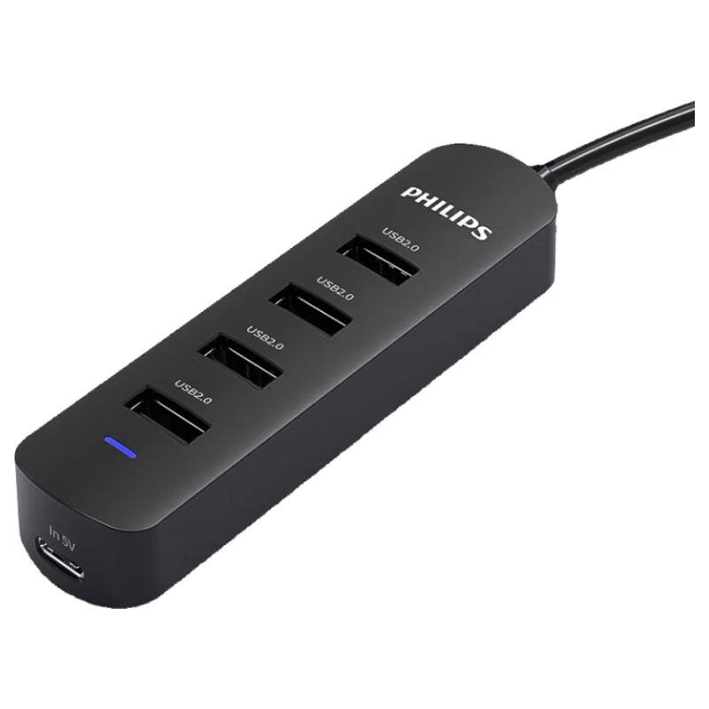Philips 4-Port USB Hub with External Power