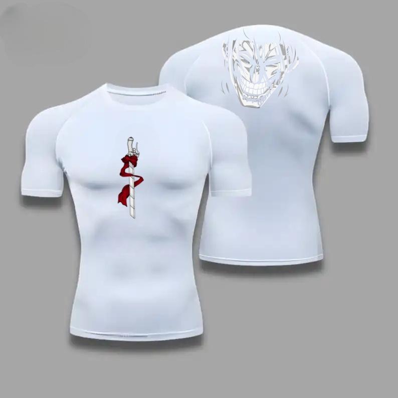 Wings of Freedom Graphic Compression Shirts Men Gym Workout Running Tshirt Summer Quick Dry Tees Tops Short Sleeve Rash Guard